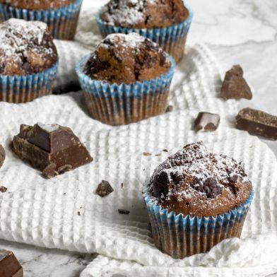 Muffin artigianale al cioccolato